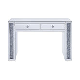 Noralie Mirrored & Faux Diamonds Vanity Desk Model 90465 By ACME Furniture